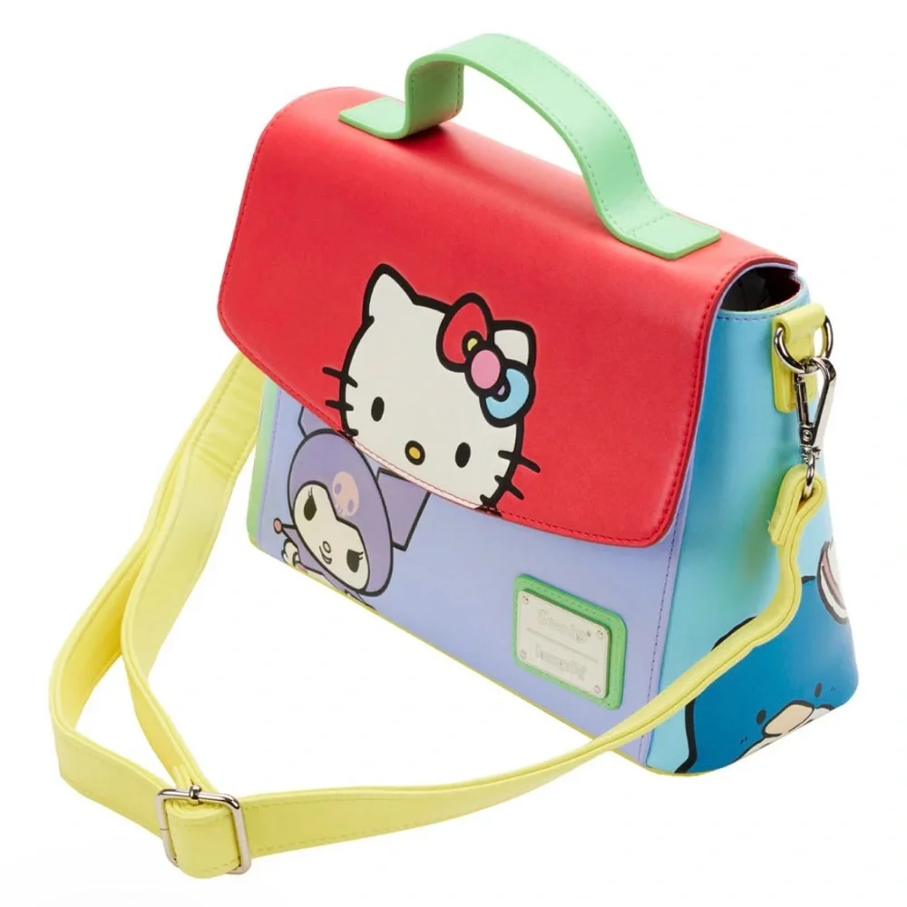 Loungefly Hello Kitty & Friends color block hand bag crossbody purse Sanrio - Picture 3 of 7